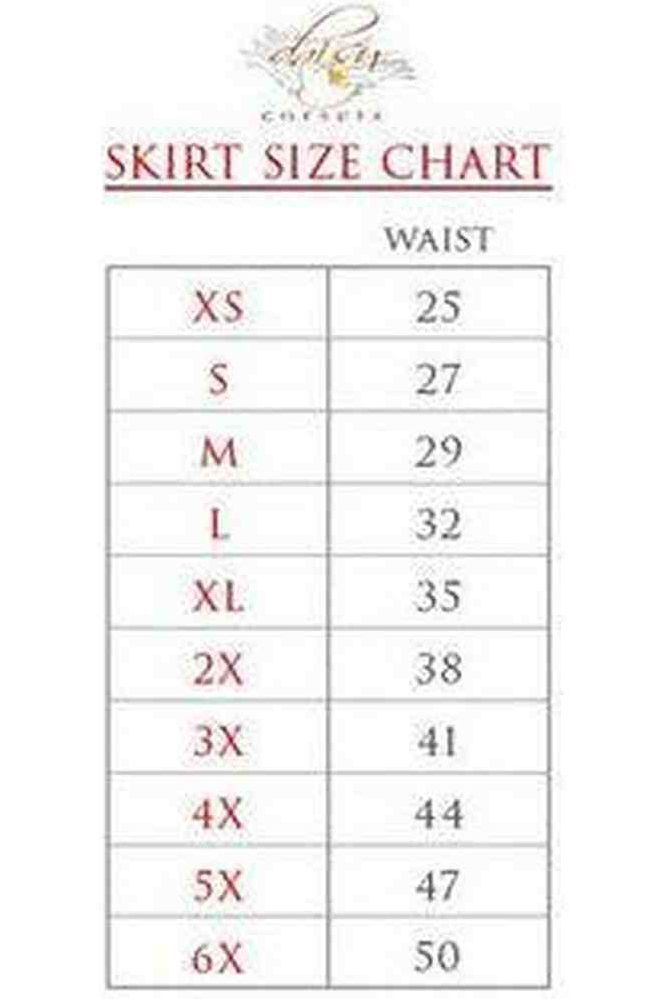 Rainbow Stars Print Stretch Lycra Skirt - Daisy Corsets