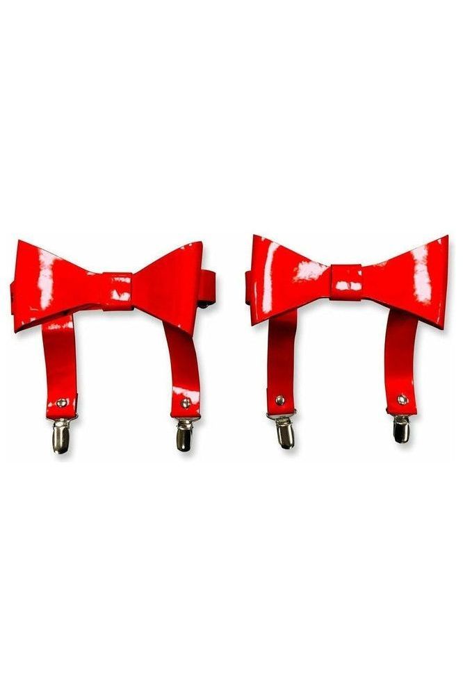 Red Patent Garters (set of 2) - Daisy Corsets