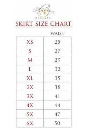 Red Plaid Stretch Lycra Skirt - Daisy Corsets