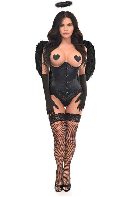 Top Drawer 4 PC Pin - Up Dark Angel Corset Costume - Daisy Corsets
