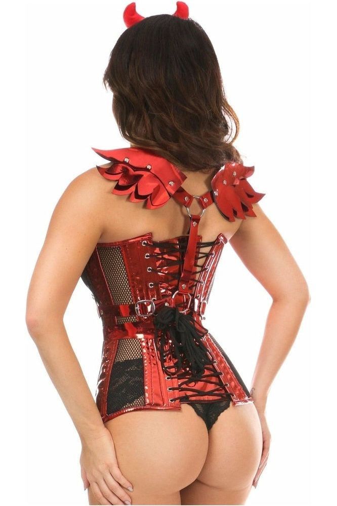 Top Drawer 4 PC Sexy Devil Corset Costume - Daisy Corsets
