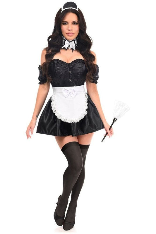 Top Drawer 6 PC Frisky French Maid Corset Costume - Daisy Corsets