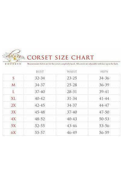 Top Drawer Black Faux Leather Steel Boned Collared Bustier Top - Daisy Corsets