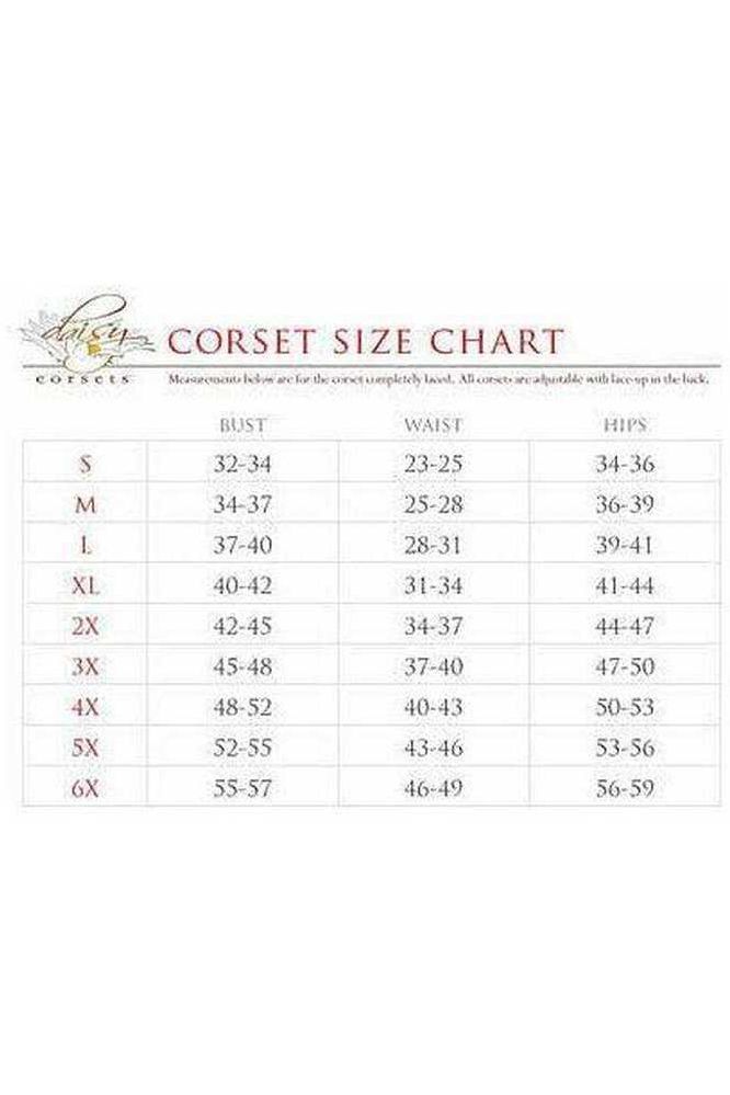 Top Drawer Faux Leather Steel Boned Corset - Daisy Corsets
