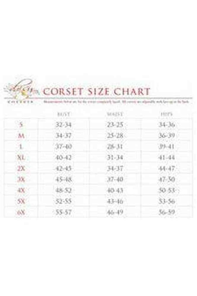 Top Drawer Faux Leather Steel Boned Lace - Up Open Cup Waist Cincher - Daisy Corsets