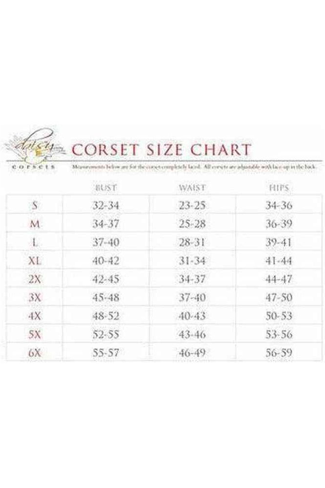 Top Drawer Faux Leather Steel Boned Lace - Up Open Cup Waist Cincher - Daisy Corsets